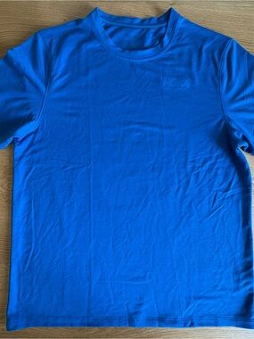 Hoka One One Men's Running T-Shirt Blue Short Sleeve Performance Top Gym Size L